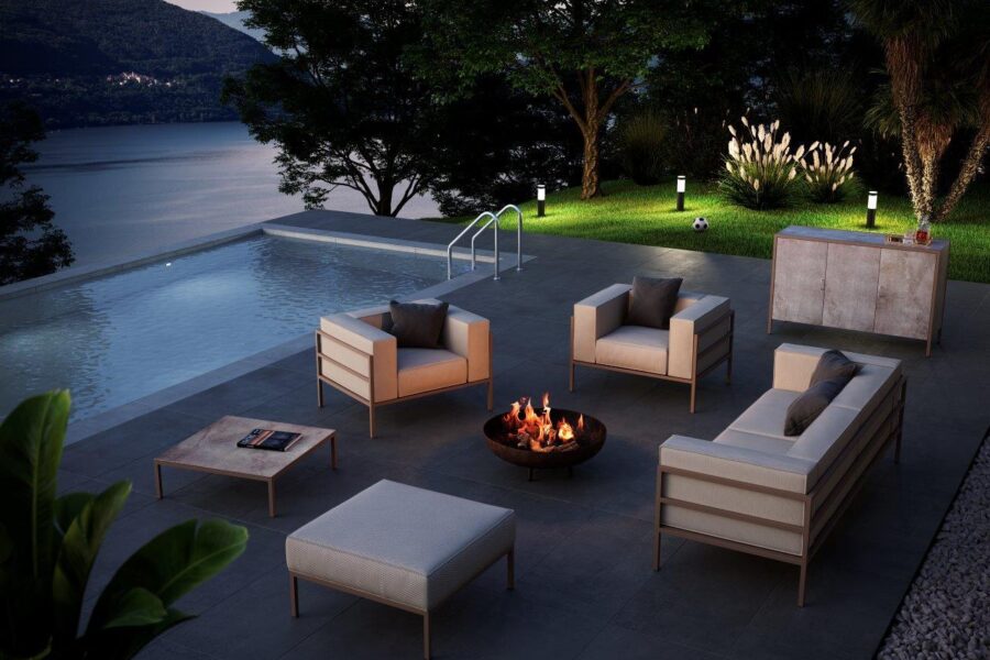 Iconic 3 AL 1 AL Hocker Beistelltisch Lopi Marble Regale