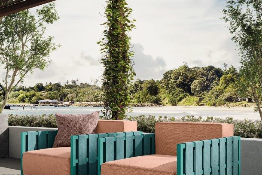 Iconic Sessel minttuerkis Lopi Tangerine